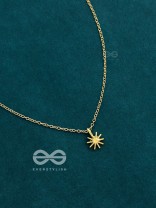 The Dainty Sun Neckpiece - Golden