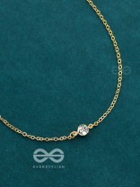 The Dainty Shimmer Neckpiece - Golden