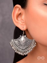 A Statement of Bohemian Elegance - Oxidised Boho Earrings