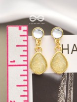 The Entangled Chic - Statement Golden Dangler Earrings
