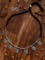 The Bohemian Leaflet Neckpiece - Oxidised Boho Collection