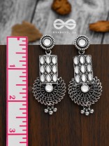 The Studded Artistry - (Droplet White) - The Embellished Oxidised Collection