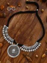 The Statement Durga Neckpiece - Oxidised Boho Collection