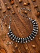 The Bohemian Elegance - Oxidised Statement Neckpiece