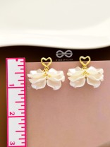 The Heart Fairy- Golden Embellished Earrings