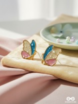 The Bewitching Butterflies - Statement Enamelled Studs