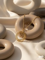 My Locked Up Heart - Golden Statement Neckpiece With Anti-Tarnish Coating 