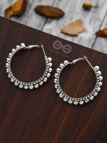 The Chic Intricacy - Oxidised Boho Hoops