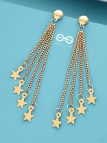 Shimmer like a Star - Statement Golden Danglers