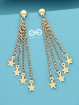 Shimmer like a Star - Statement Golden Danglers