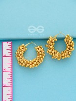 A Glimmer of Shimmer - Playful Embellished Hoops (Golden)