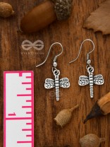The Little Intricate Dragonflies - Tiny Trinket Earrings
