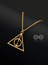 The Deathly Hallows - Statement Harry Potter Neckpiece With Anti-Tarnish Coating 