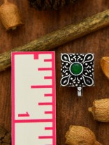 The Elegance Sqaured - Non-Pierced Boho Nosepin (Emerald Green)