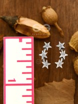  The Charming Triple Star Studs - Tiny Trinket Collection