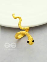 The Golden Serpent - Adjustable ring
