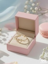 The Tangled Heart - Golden Adjustable Ring