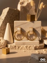 Loop a Hoop - Statement Golden Earrings