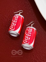 Cool as CocaCola - Statement Dangler Earrings