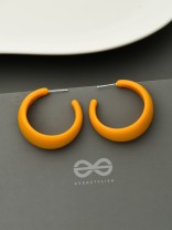 Effortlessly Classy - Statement Hoops (Mustard)