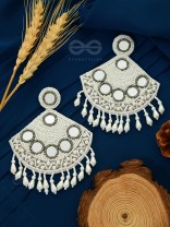 The Beaded Artistry - Statement Embroidered Earrings