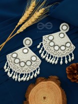 The Beaded Artistry - Statement Embroidered Earrings