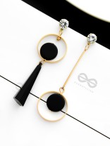 The Upside-Down Glam - Statement Golden Earrings