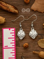 Very Berry Oxidised Danglers - Tiny Trinket Earrings