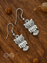 The Woke Owls - Silver Dangling Earrings