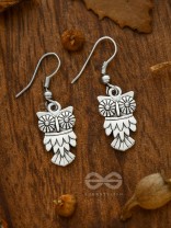 The Woke Owls - Silver Dangling Earrings