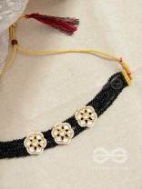 The Classy Elegance - Set of Statement Choker and Studs (Black)