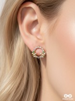 The Garden of Eden - Statement Embellished Enamelled Earrings