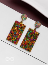 A Galactic Colourfest - Statement Acrylic Danglers