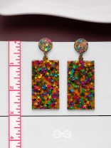 A Galactic Colourfest - Statement Acrylic Danglers