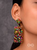 A Galactic Colourfest - Statement Acrylic Danglers