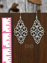 The Ornamental Opulence - Silver Boho Danglers