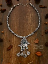The Charismatic Krishna - Statement Ethnic Enamelled Neckpiece