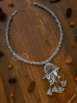 The Charismatic Krishna - Statement Ethnic Enamelled Neckpiece