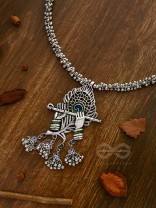 The Charismatic Krishna - Statement Ethnic Enamelled Neckpiece