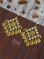 The Golden Glory- Golden Statement Earrings