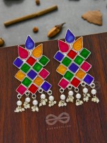 Festivities on My Ears - Statement Colourpop Enamelled Earrings
