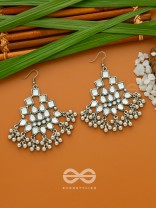 The Embellished Maze - Statement Oxidised Earrings