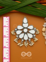 The Flowers of Reflection- Statement Mirror Earrings