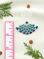 The Waves of Ocean - Exquisite Enamelled Earrings