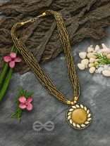 The Timeless Elegance- Beautiful Beaded Neckpiece (Dijon)