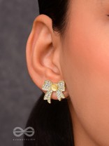 Perfect Presents- CZ and Pearls Studded Golden Earrrings