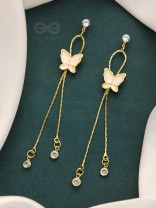 The Social Butterfly- Golden Statement Earrings