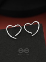 The Broken Heart- Elegant Silver Earrings