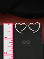 The Broken Heart- Elegant Silver Earrings