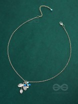 Frozen Forest- Silver and Blue Beads Necklace